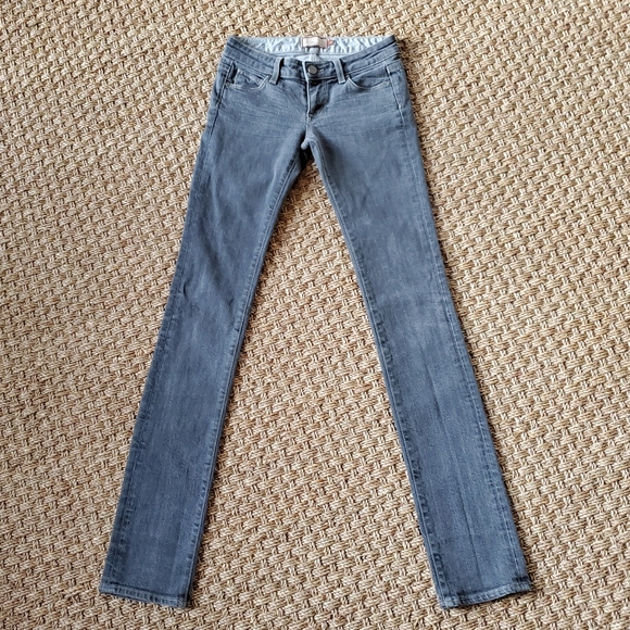 Paige Blue Heights Gray Skinny Jeans - Picture 2 of 10